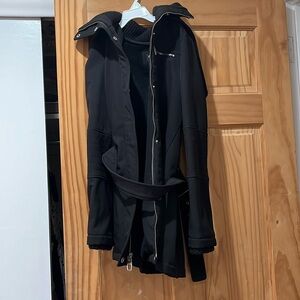 Great condition women’s size small black jacket soft interior